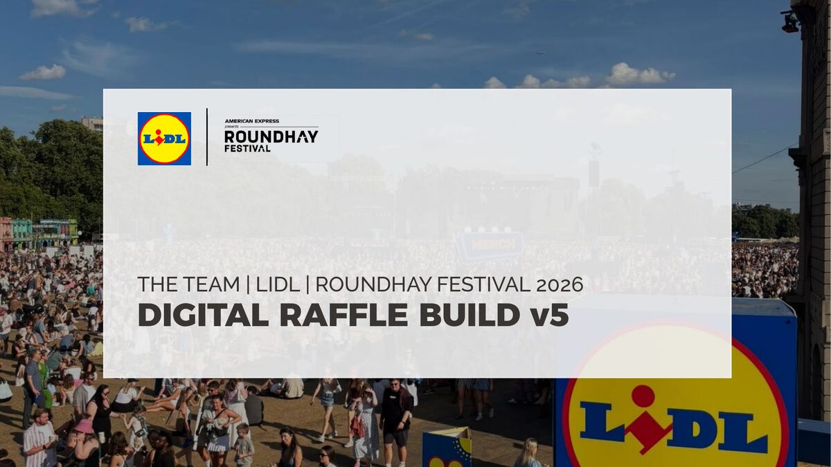 Lidl Roundhay Festival 2026 digital raffle presentation