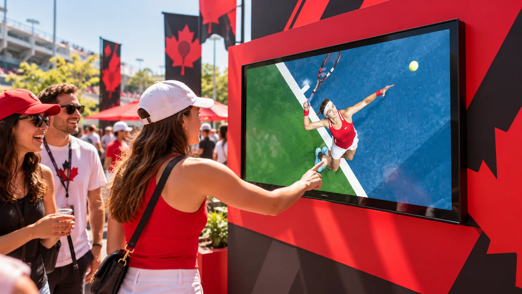 Concept visualisation of Tennis Canada - Be the Umpire